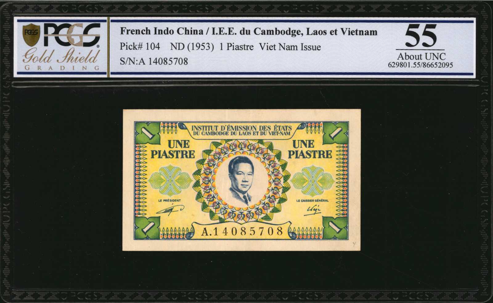 image for: French Indo-China  1 piastre(B413as)