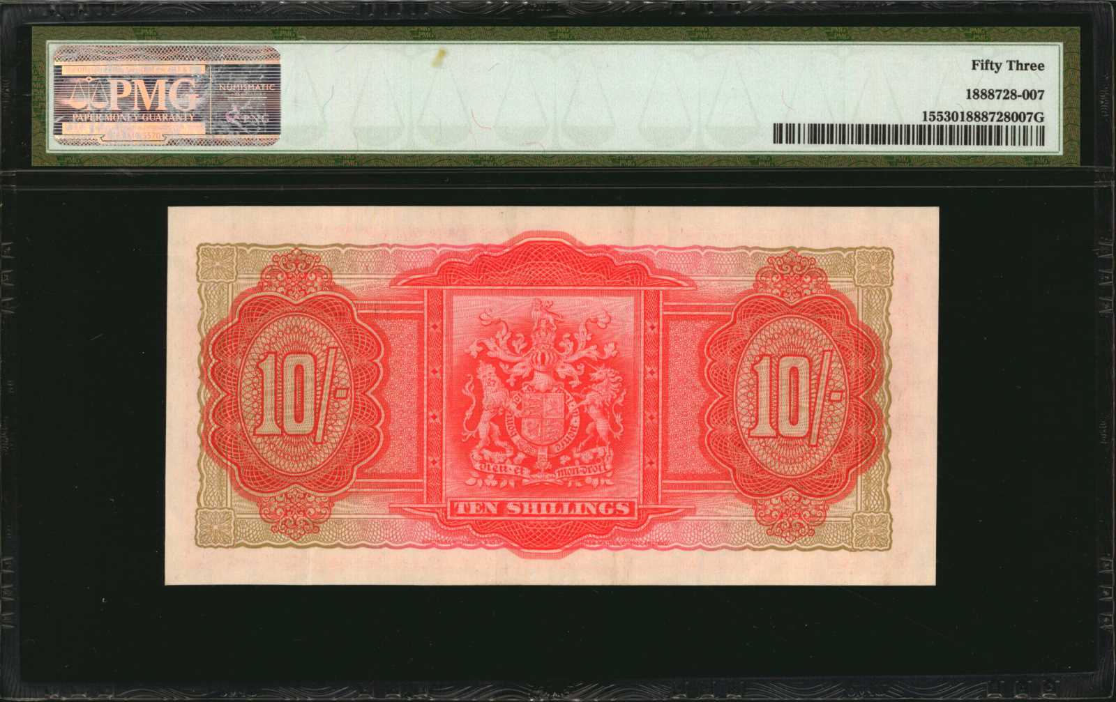 image for: Bermuda  10 shillings(B116a)