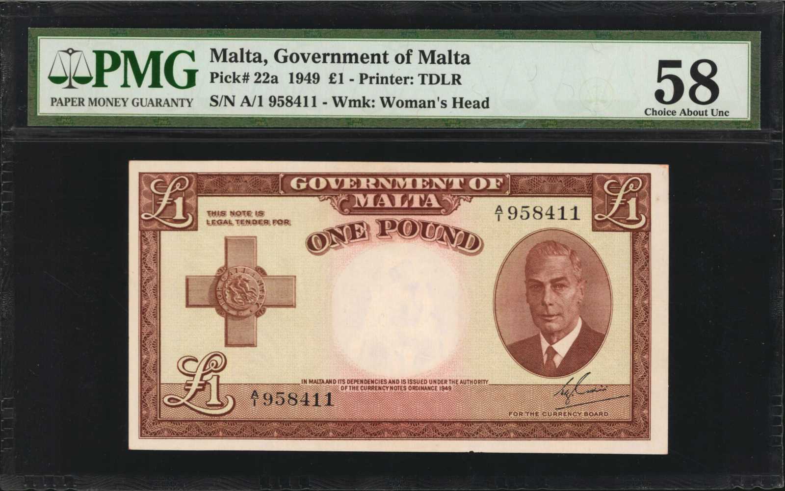 image for: Malta  1 pound (B121at1)
