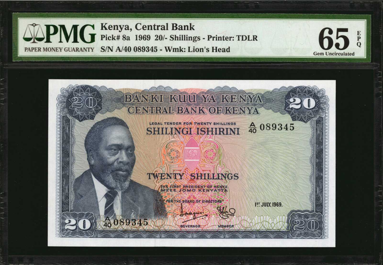 image for: Kenya  20 shillings (B108a)
