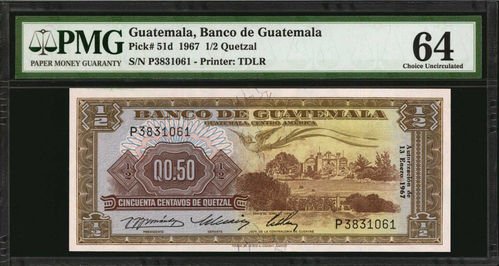 image for: Guatemala  1/2 quetzal (B531k)