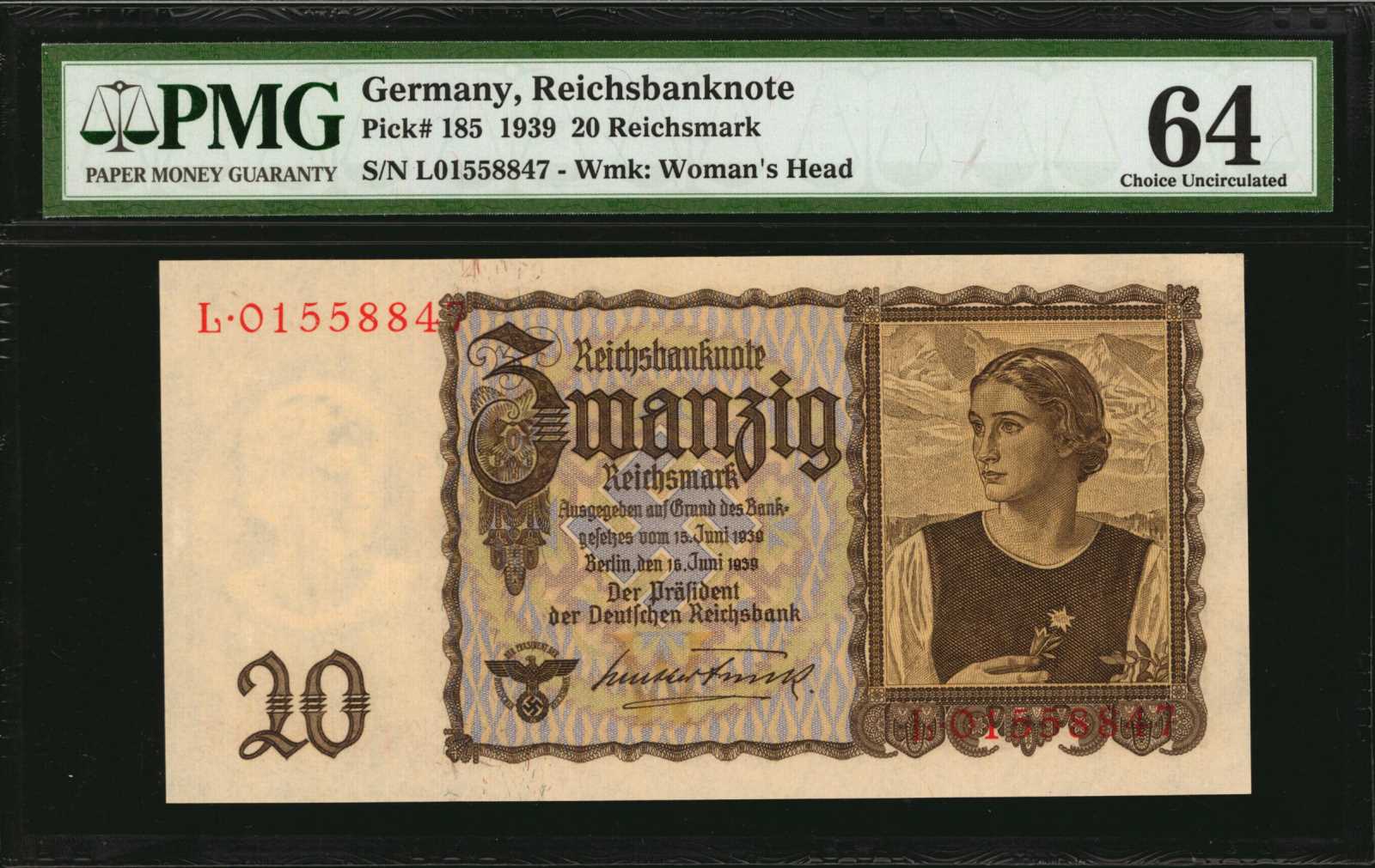 image for: Germany  20 reichsmark (B324a)