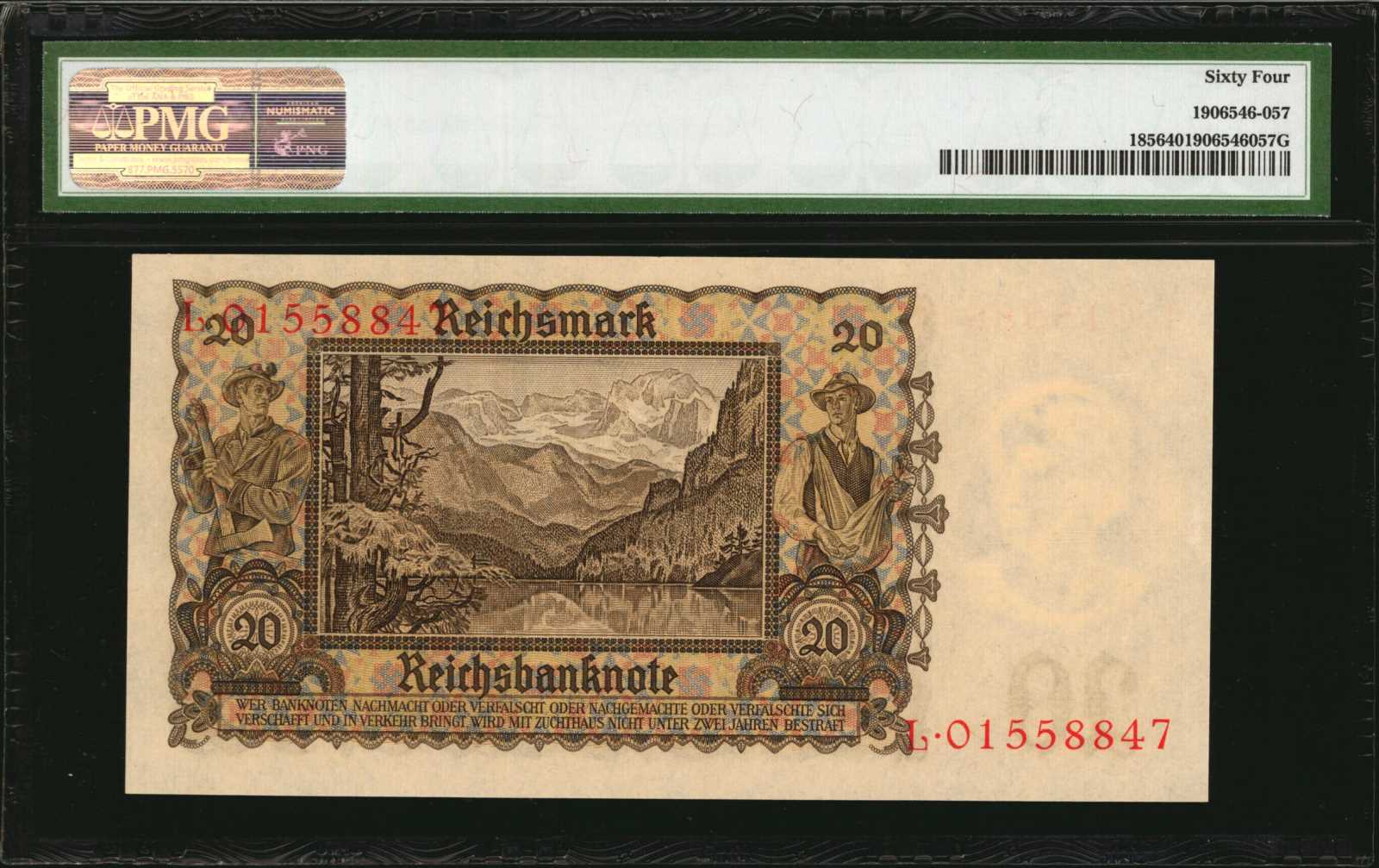 image for: Germany  20 reichsmark (B324a)