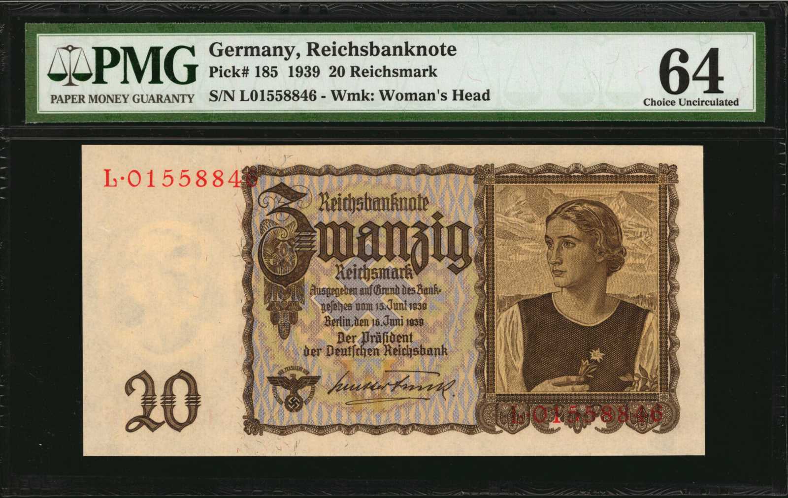 image for: Germany  20 reichsmark (B324a)