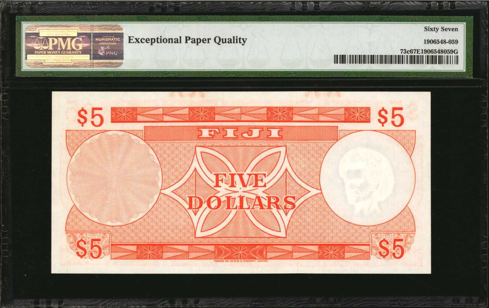 image for: Fiji  5 dollars (B404c)