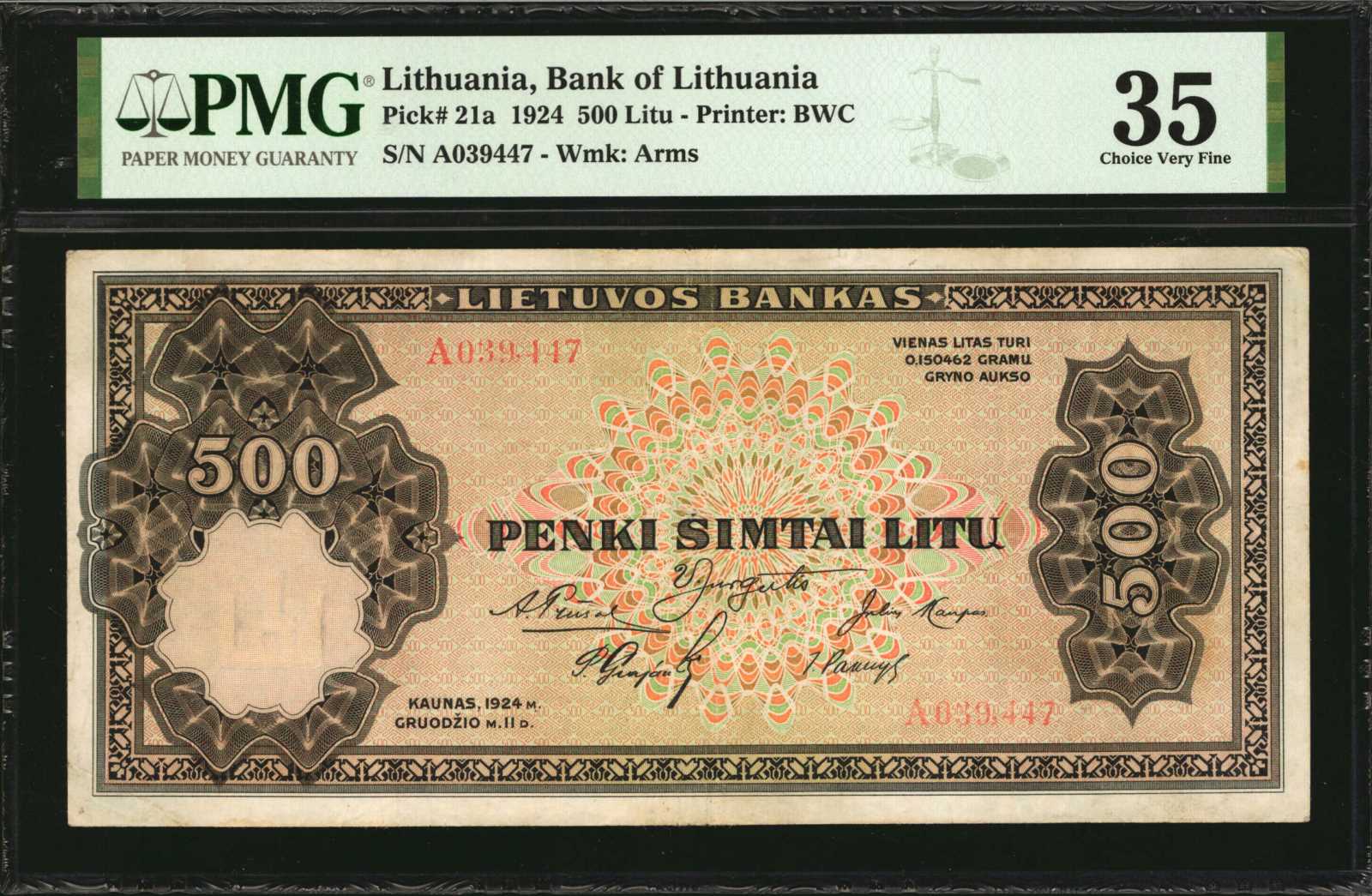 image for: Lithuania  500 lit?(B123t2)