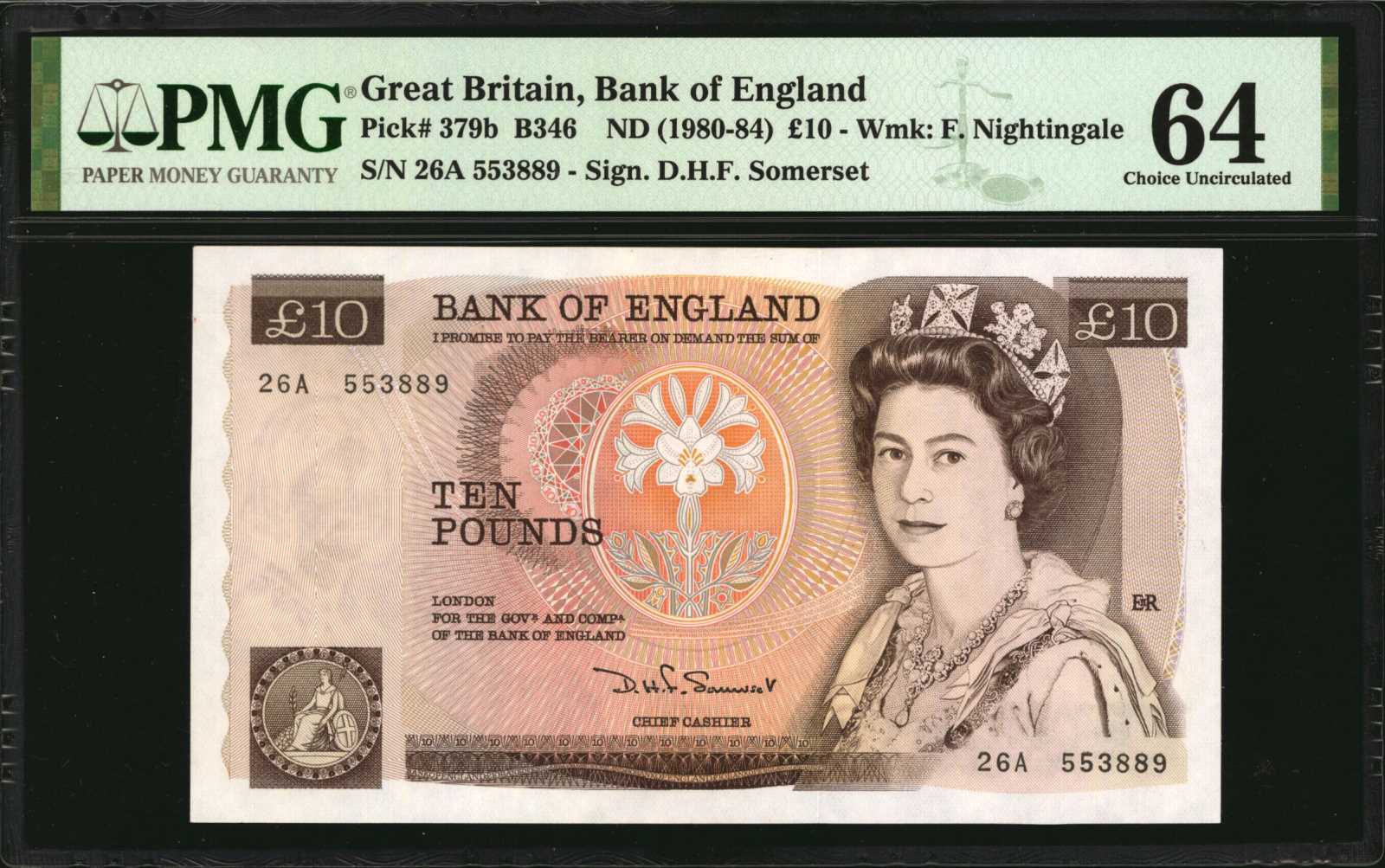 image for: United Kingdom  10 pounds (B186a)
