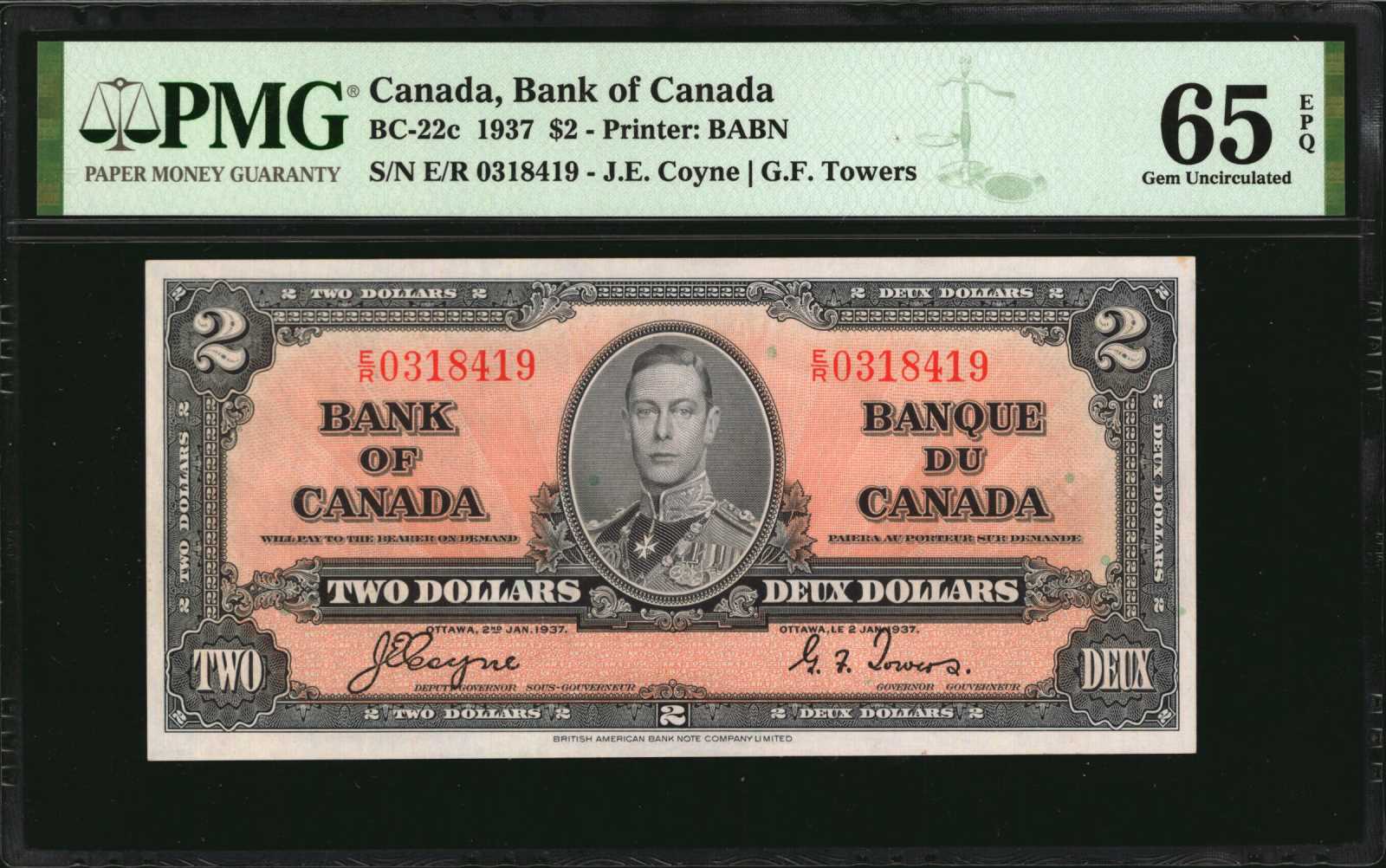 image for: Canada  100 dollars (B327a)