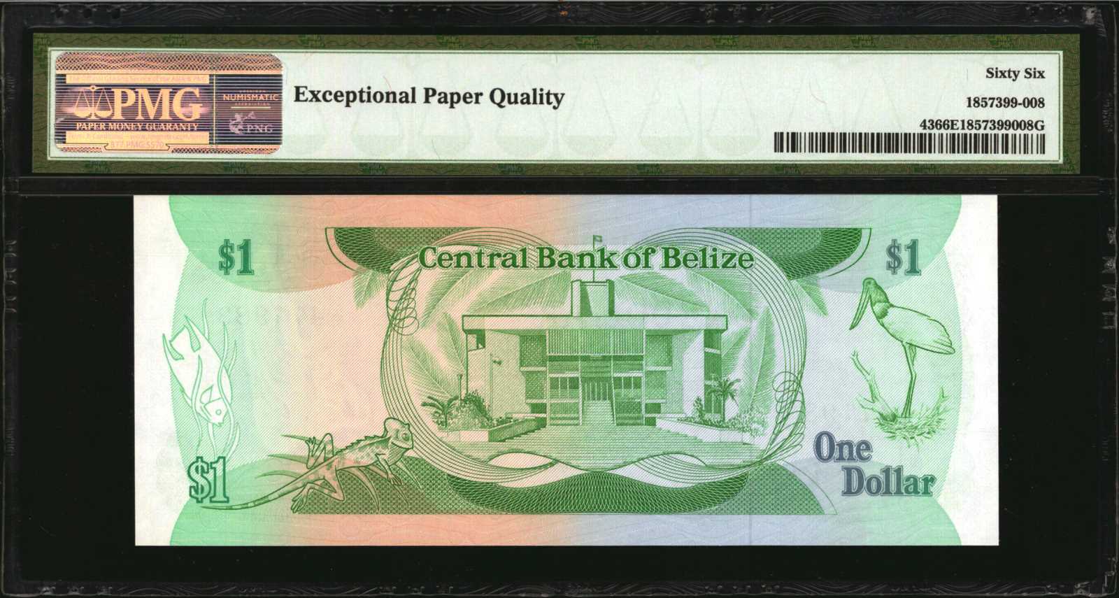 image for: Belize  1 dollar (B301as2)