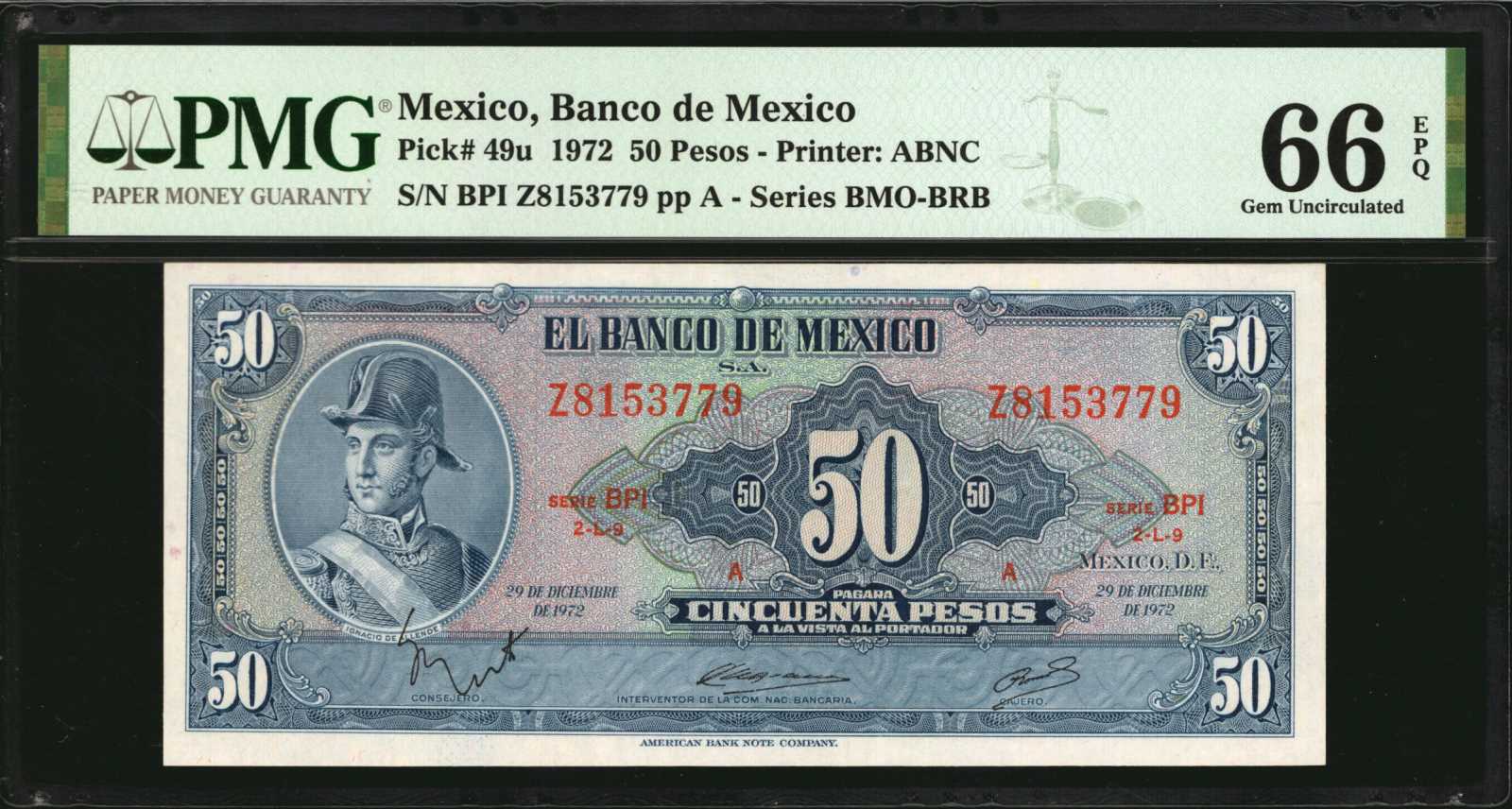image for: Mexico  50 pesos (B630g)