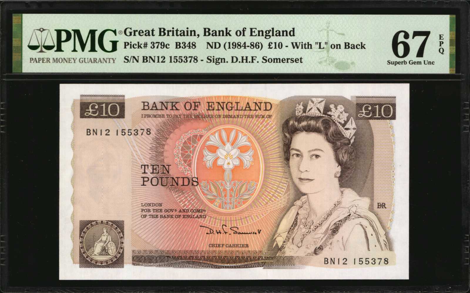image for: United Kingdom  10 pounds (B186as)
