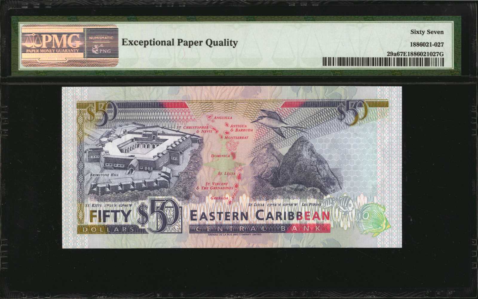 image for: East Caribbean States  50 dollars (B213d)