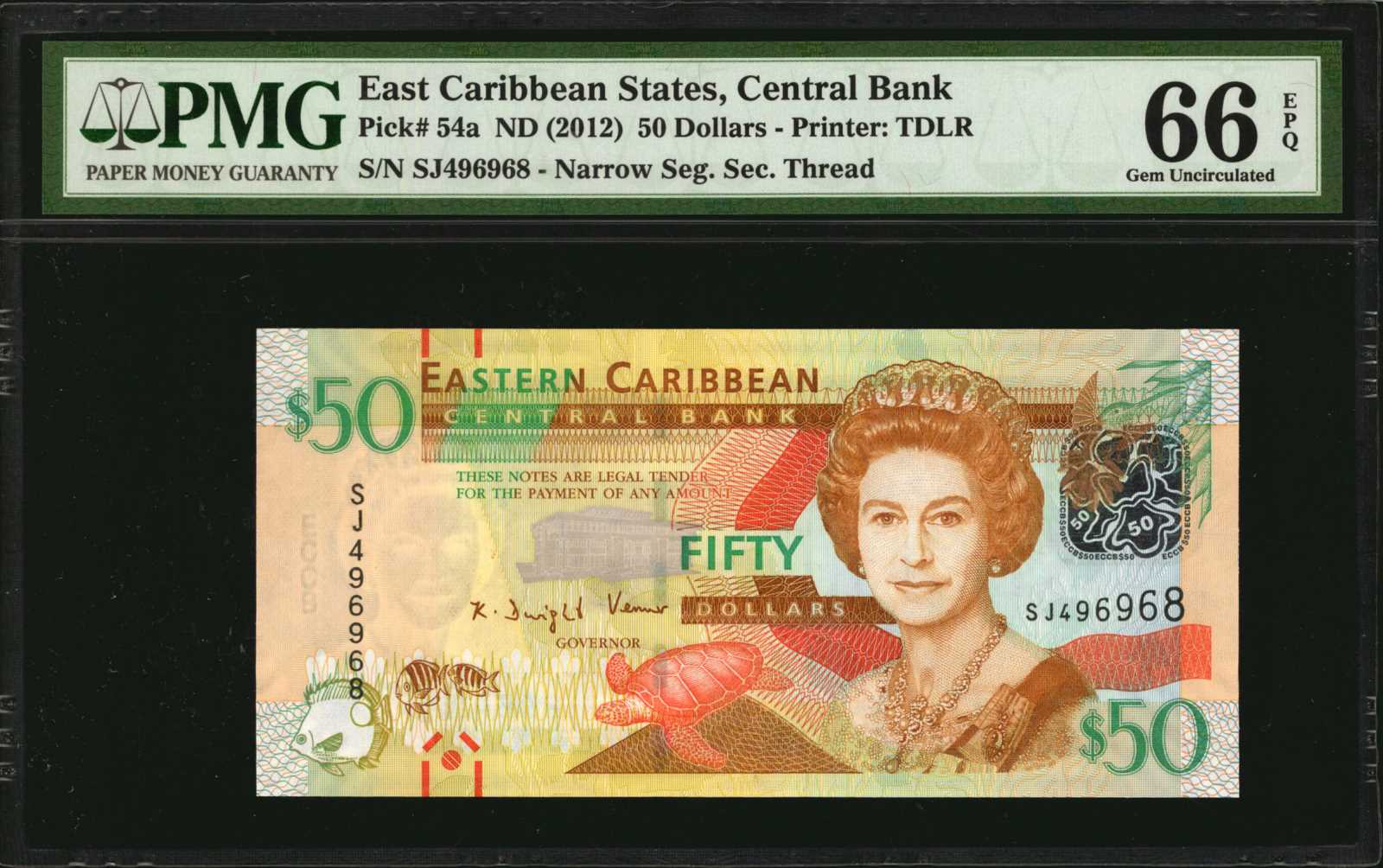image for: East Caribbean States  50 dollars (B238b)