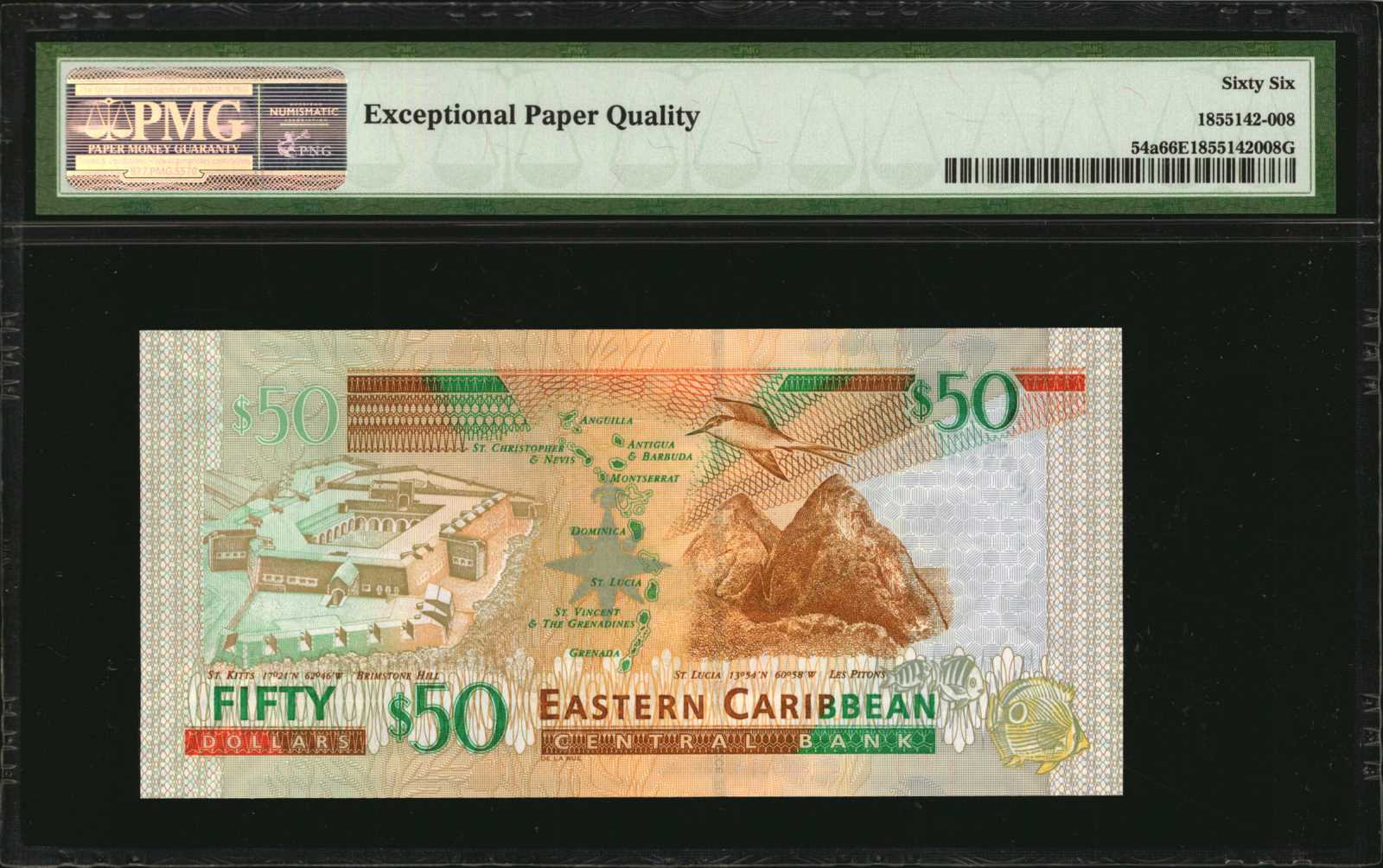 image for: East Caribbean States  50 dollars (B238b)