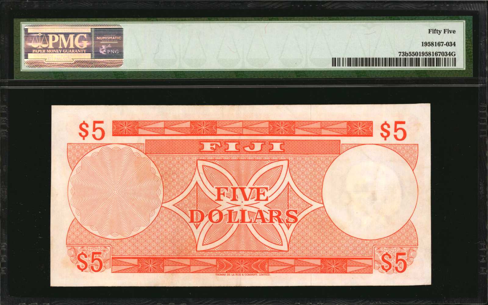 image for: Fiji  5 dollars (B404c)