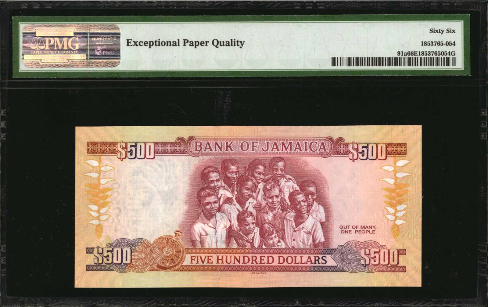 image for: Jamaica  500 dollars (B246a)