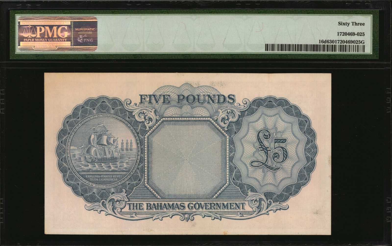 image for: Bahamas  5 pounds(B115b)