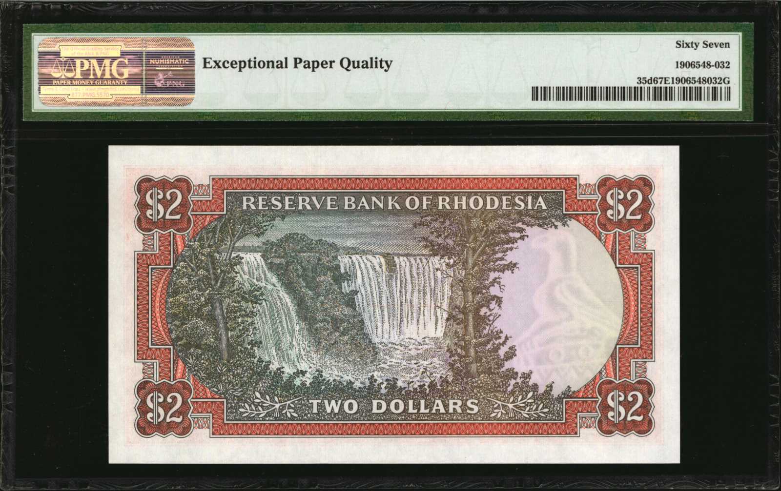 image for: Rhodesia  2 dollars(B108l)