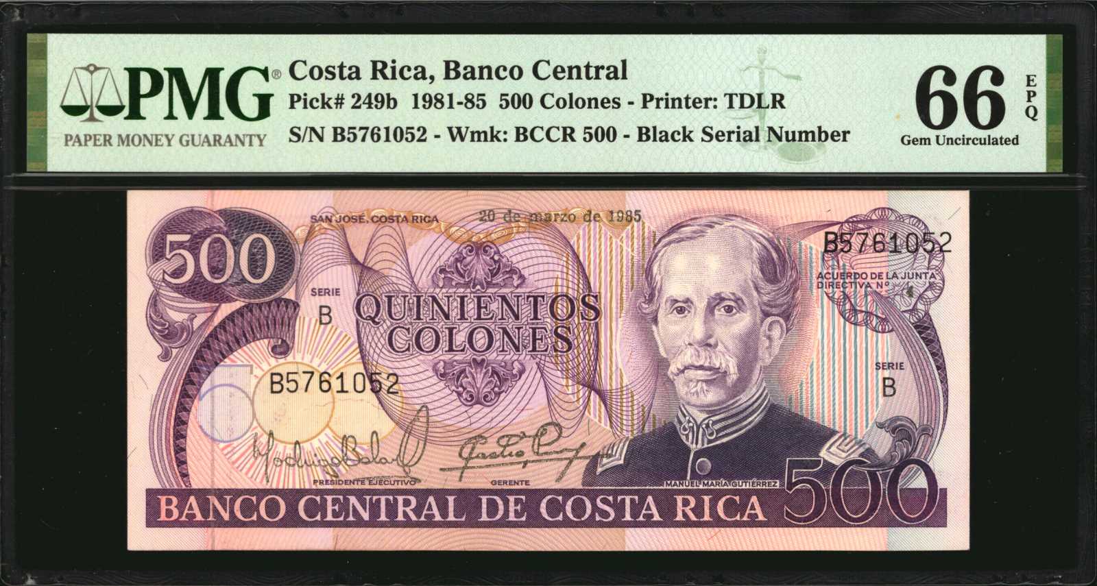 image for: Costa Rica  500 colones(B541a)