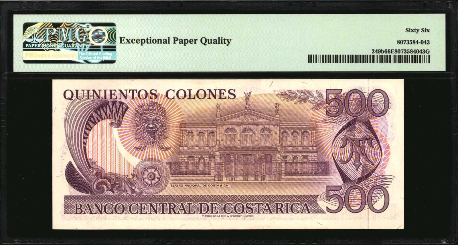 image for: Costa Rica  500 colones(B541j)