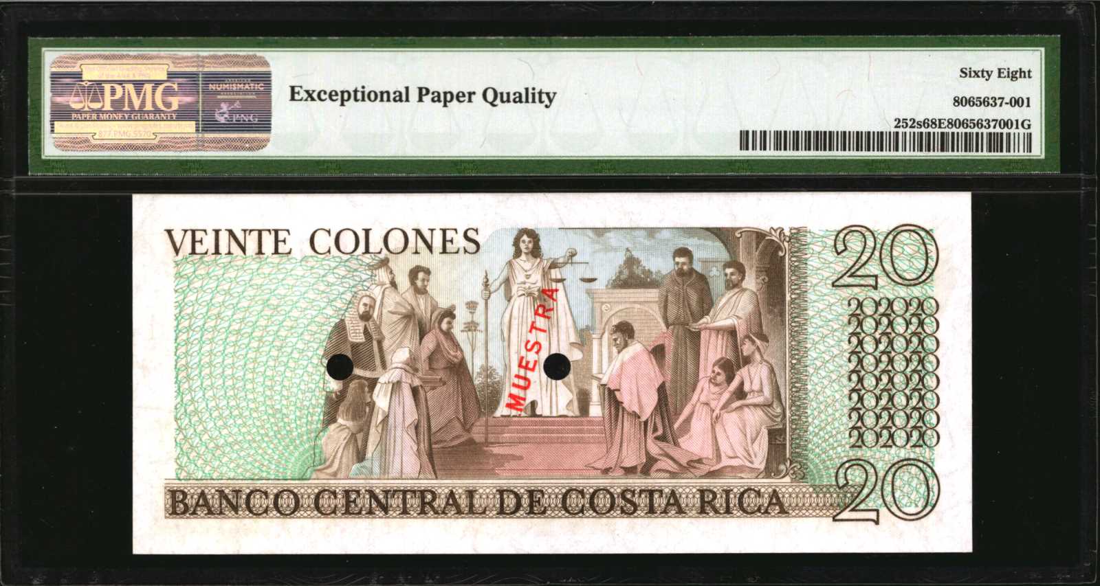 image for: Costa Rica  20 colones(B525as)
