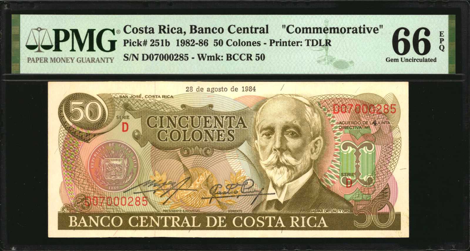 20.3.1985 20 de marzo de 1985 Sig 58: Bolaños/Castro 