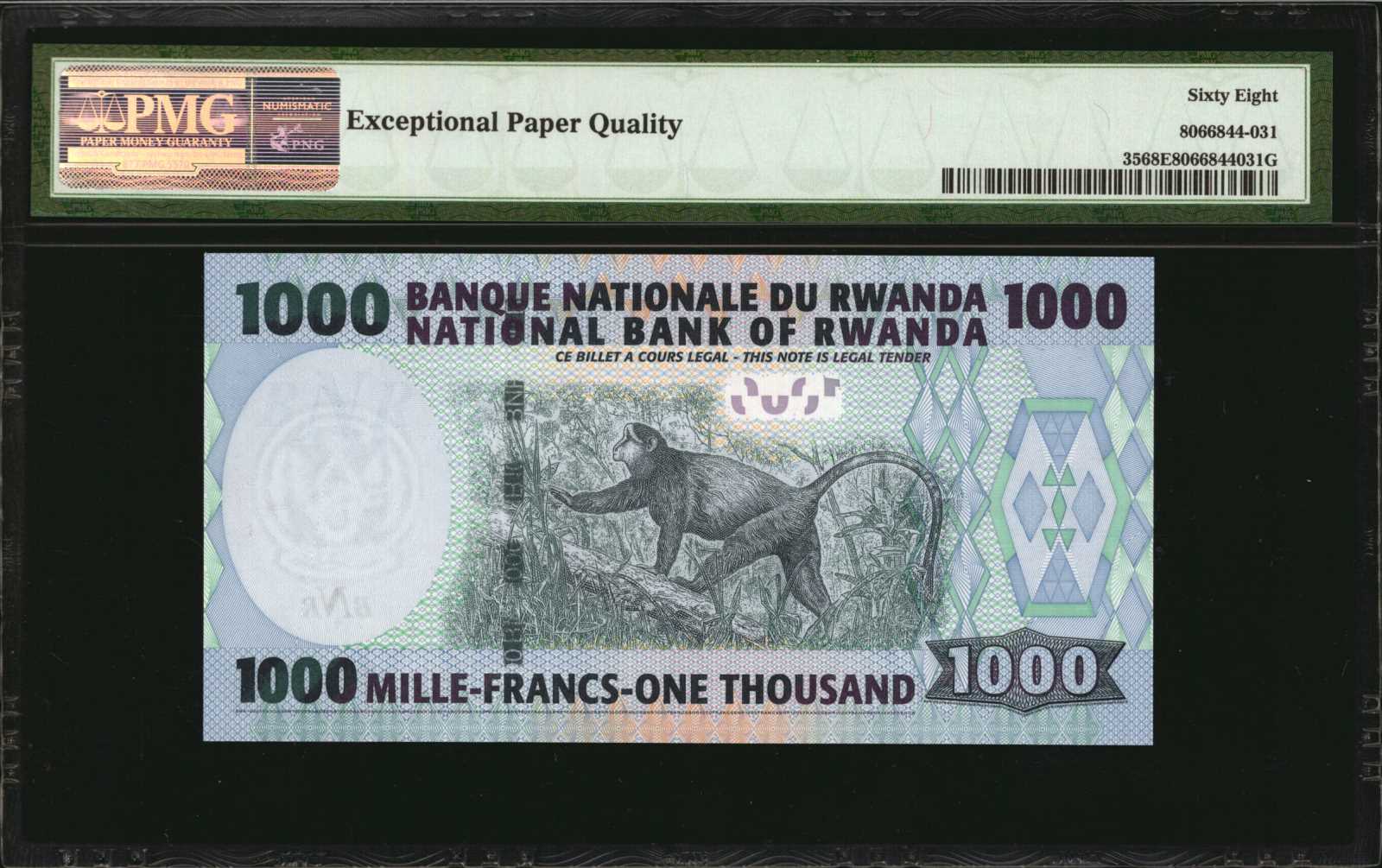 image for: Rwanda  5,000 francs (B136a)