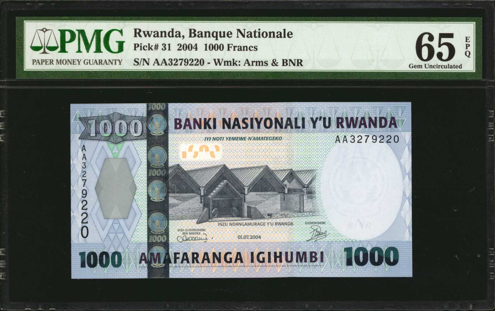 image for: Rwanda  5,000 francs (B132az)