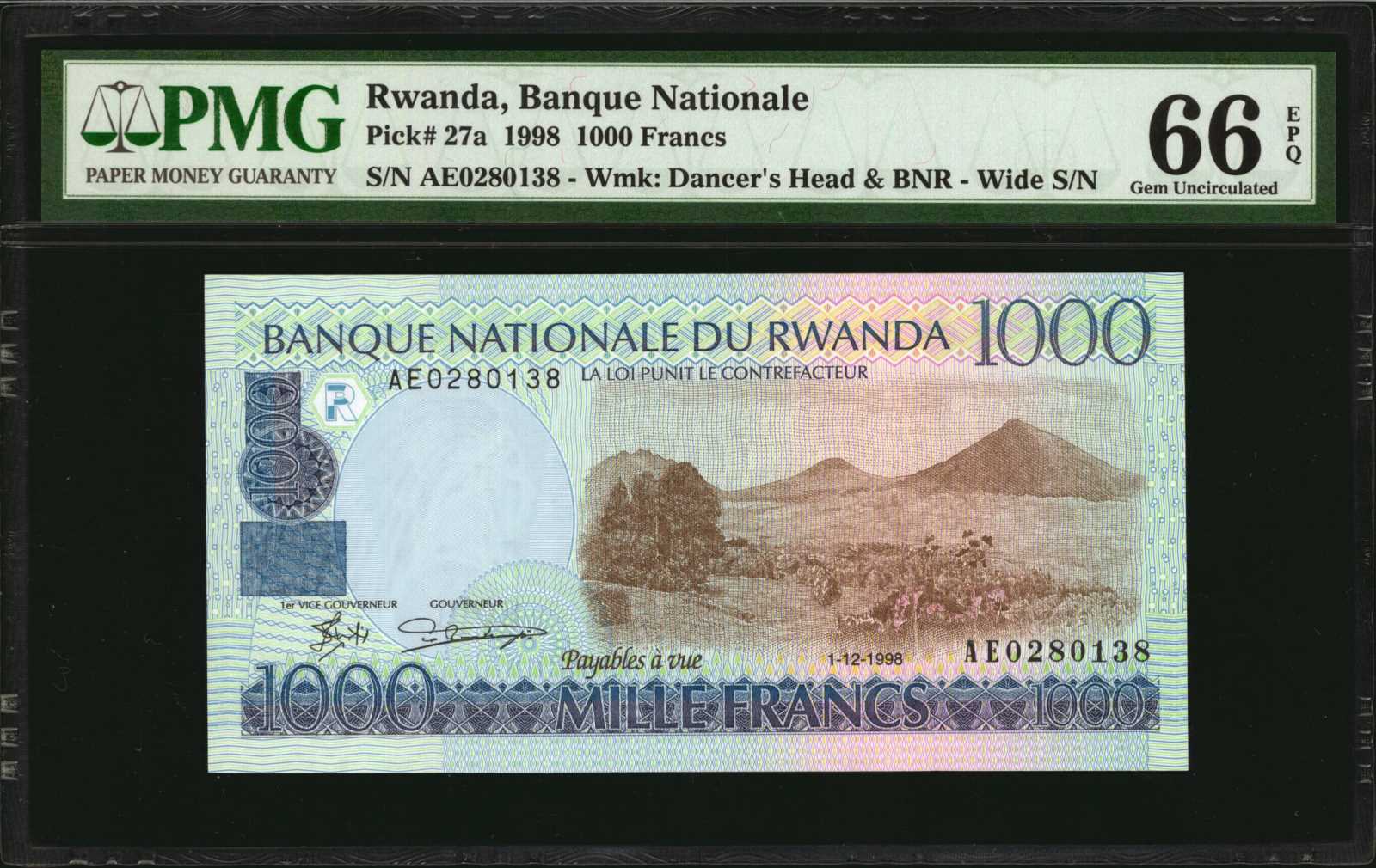 image for: Rwanda  500 francs (B125z)
