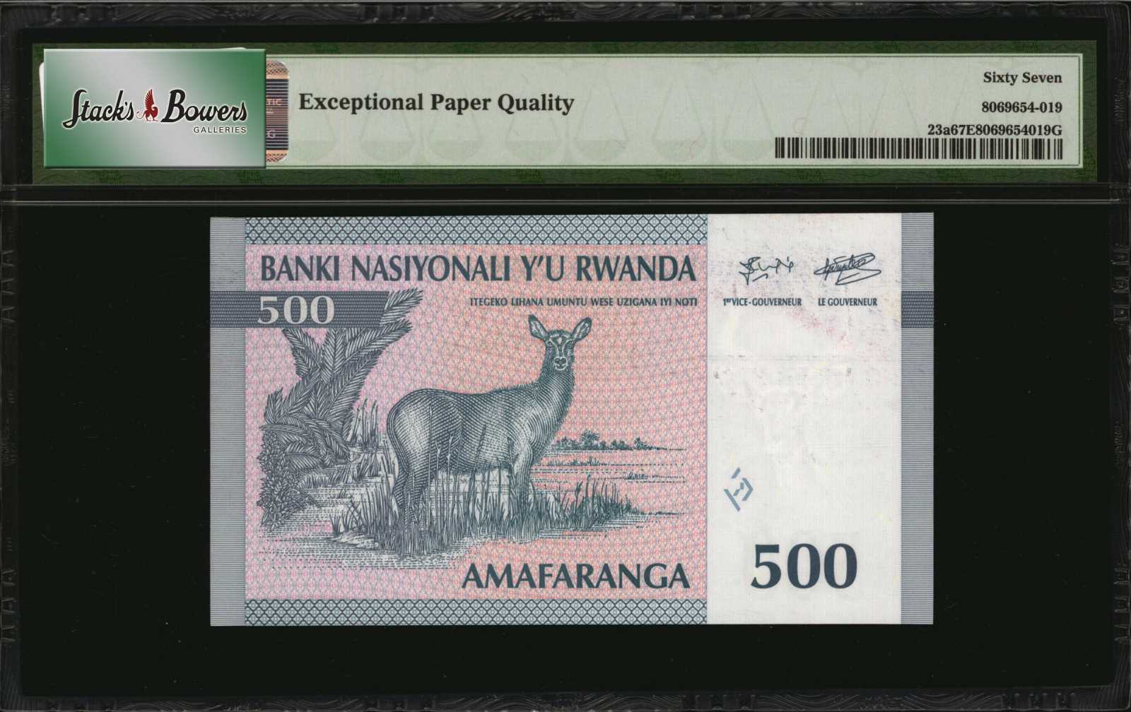 image for: Rwanda  500 francs (B122as)
