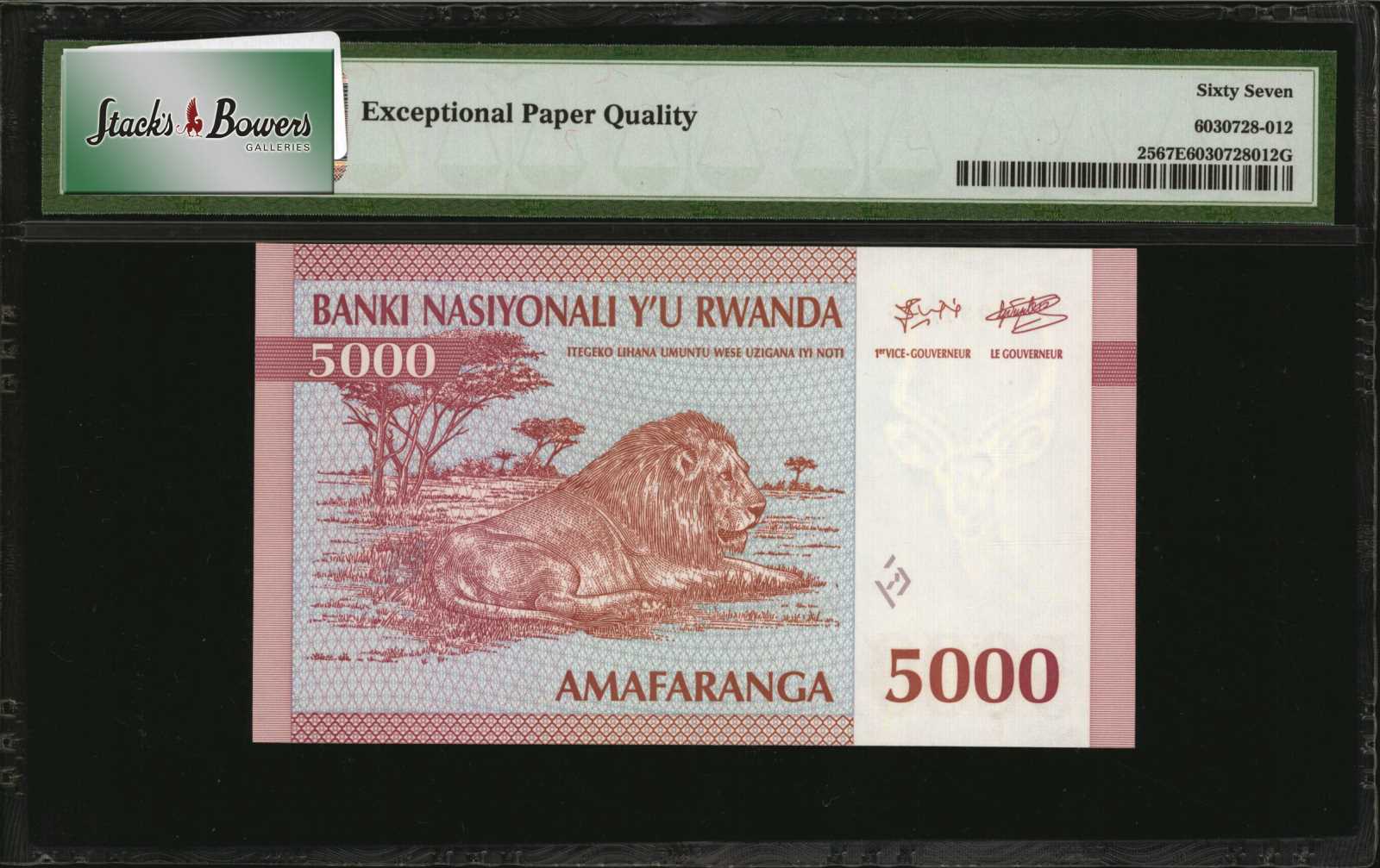 image for: Rwanda  1,000 francs (B123a)