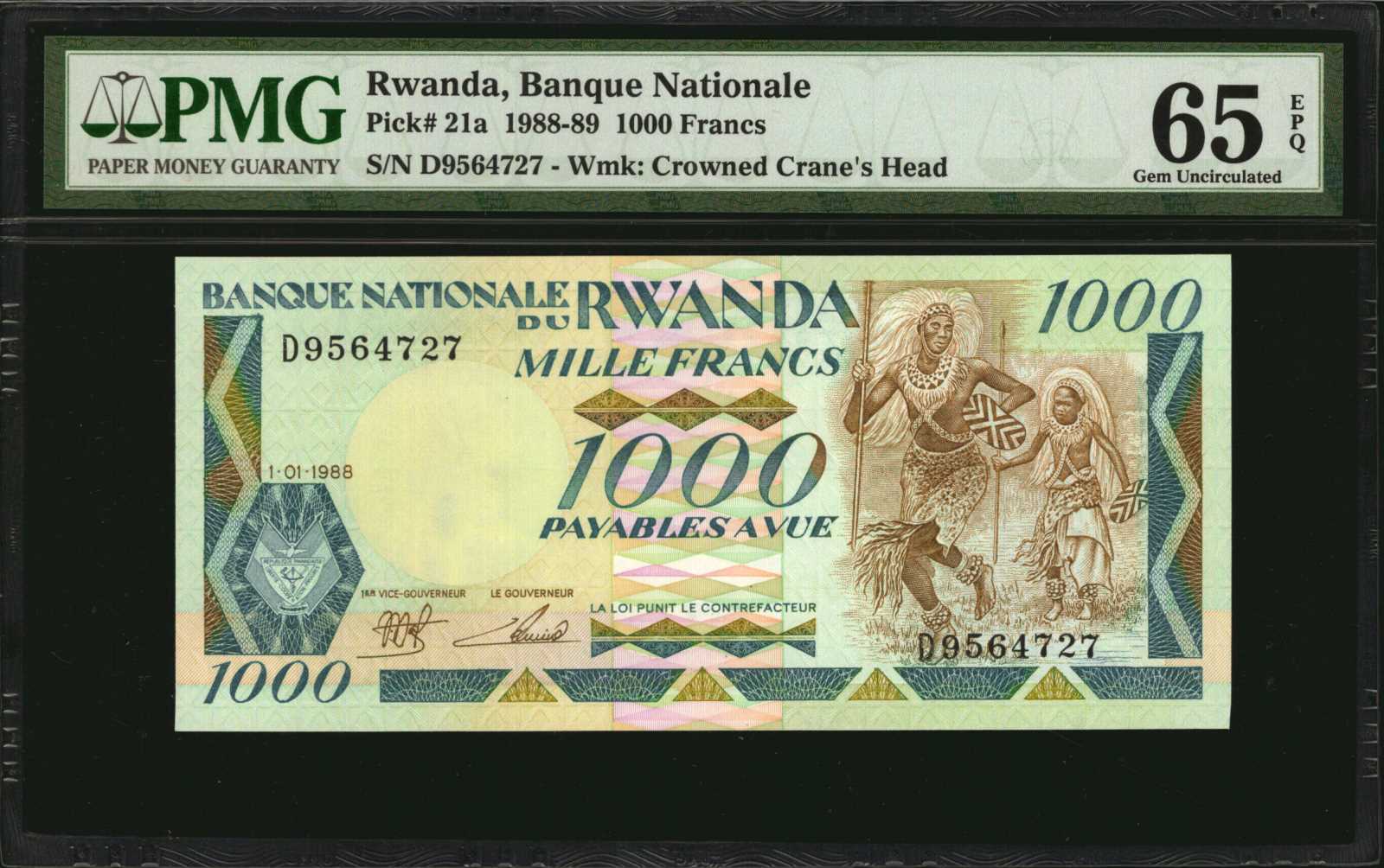image for: Rwanda  5,000 francs (B121az)