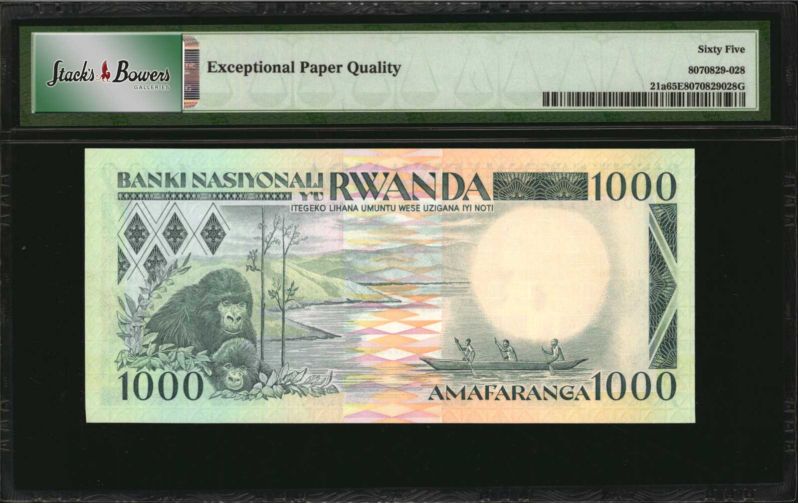 image for: Rwanda  5,000 francs (B121az)