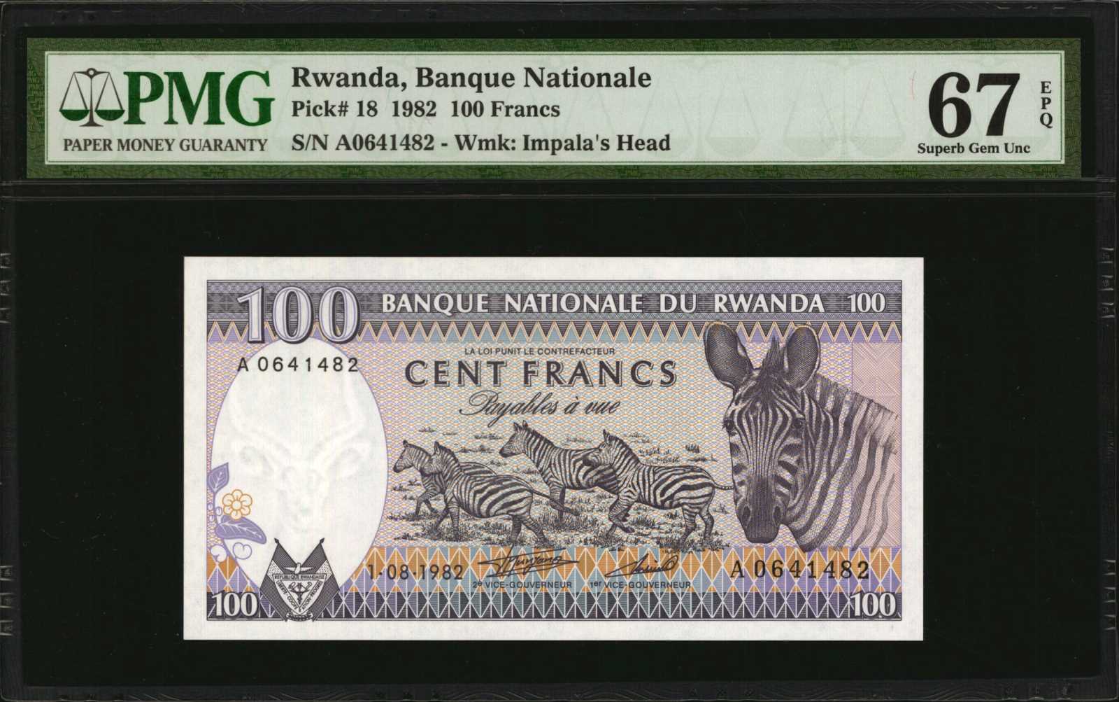 image for: Rwanda  500 francs(B117a)