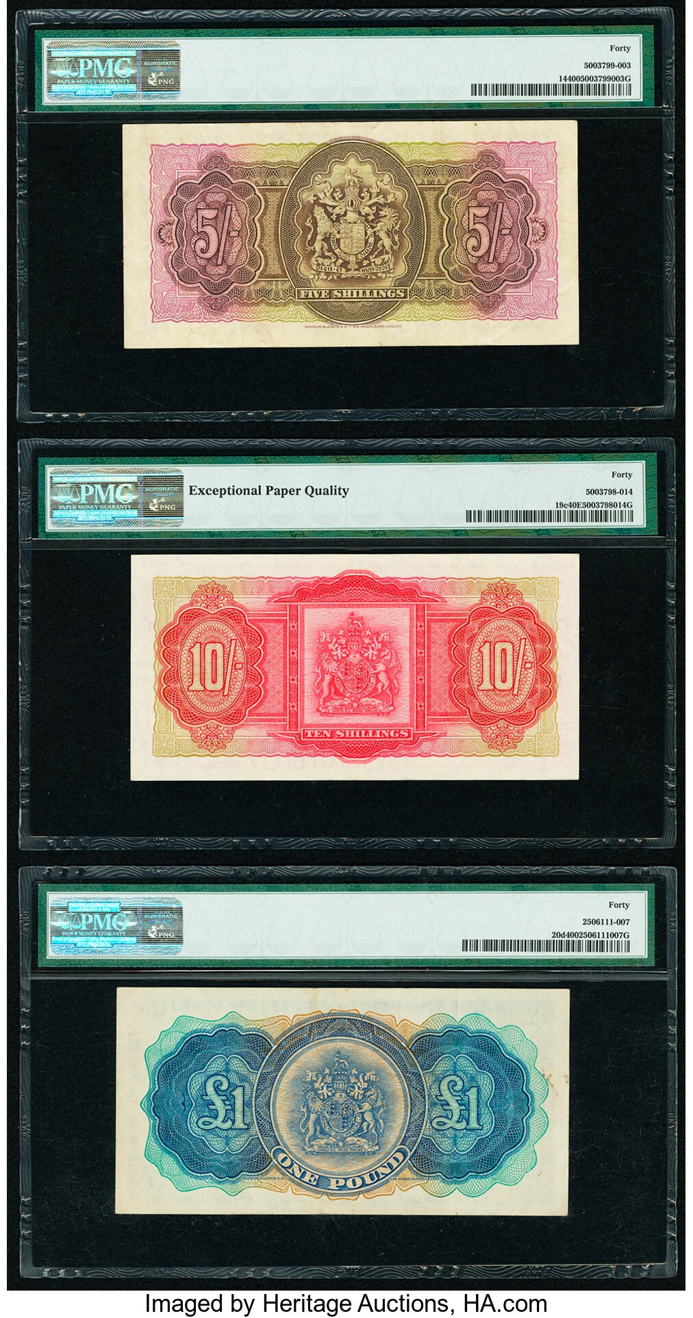 image for: Bermuda  5 shillings(B115a)