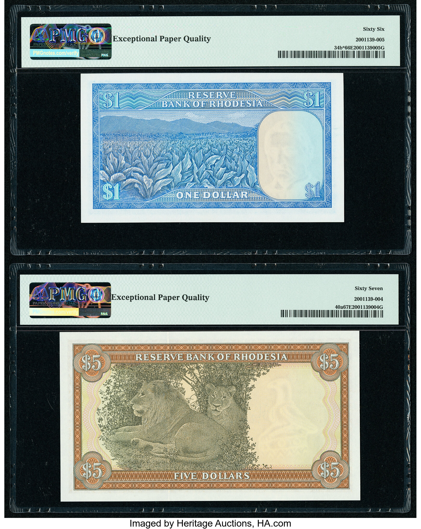image for: Rhodesia  1 dollar(B107l)
