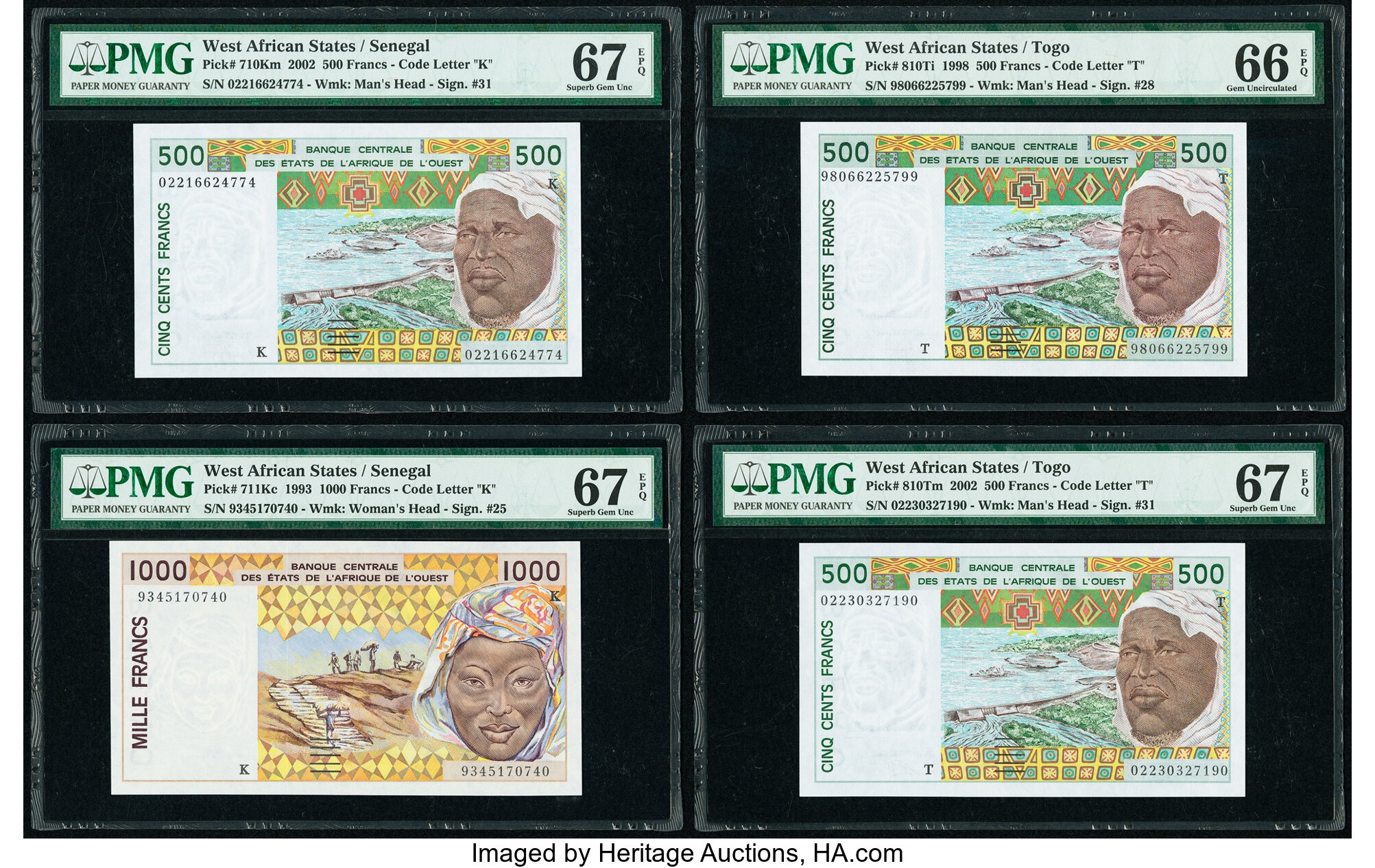 image for: West African States  1,000 francs (B116Kh)