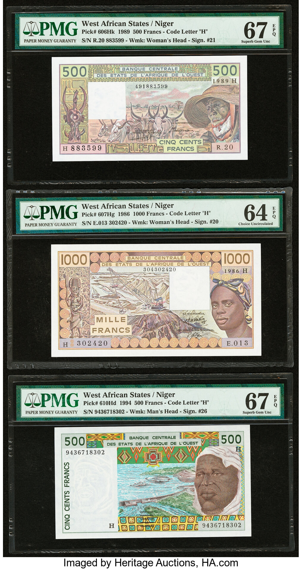 image for: West African States  1,000 francs (B116Hk)