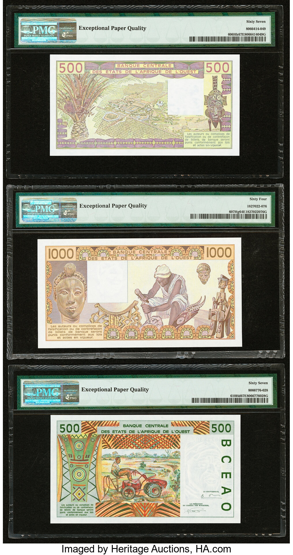 image for: West African States  1,000 francs (B116Hf)