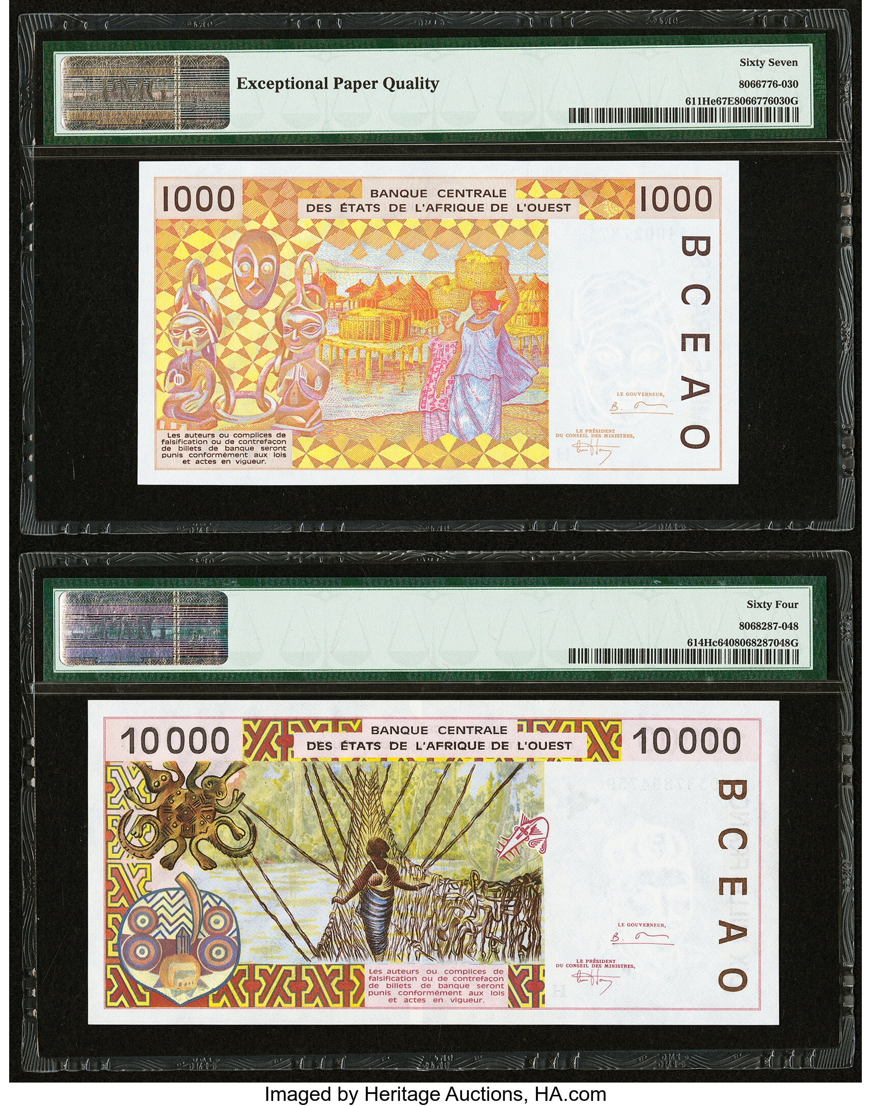 image for: West African States  1,000 francs (B116Hds)