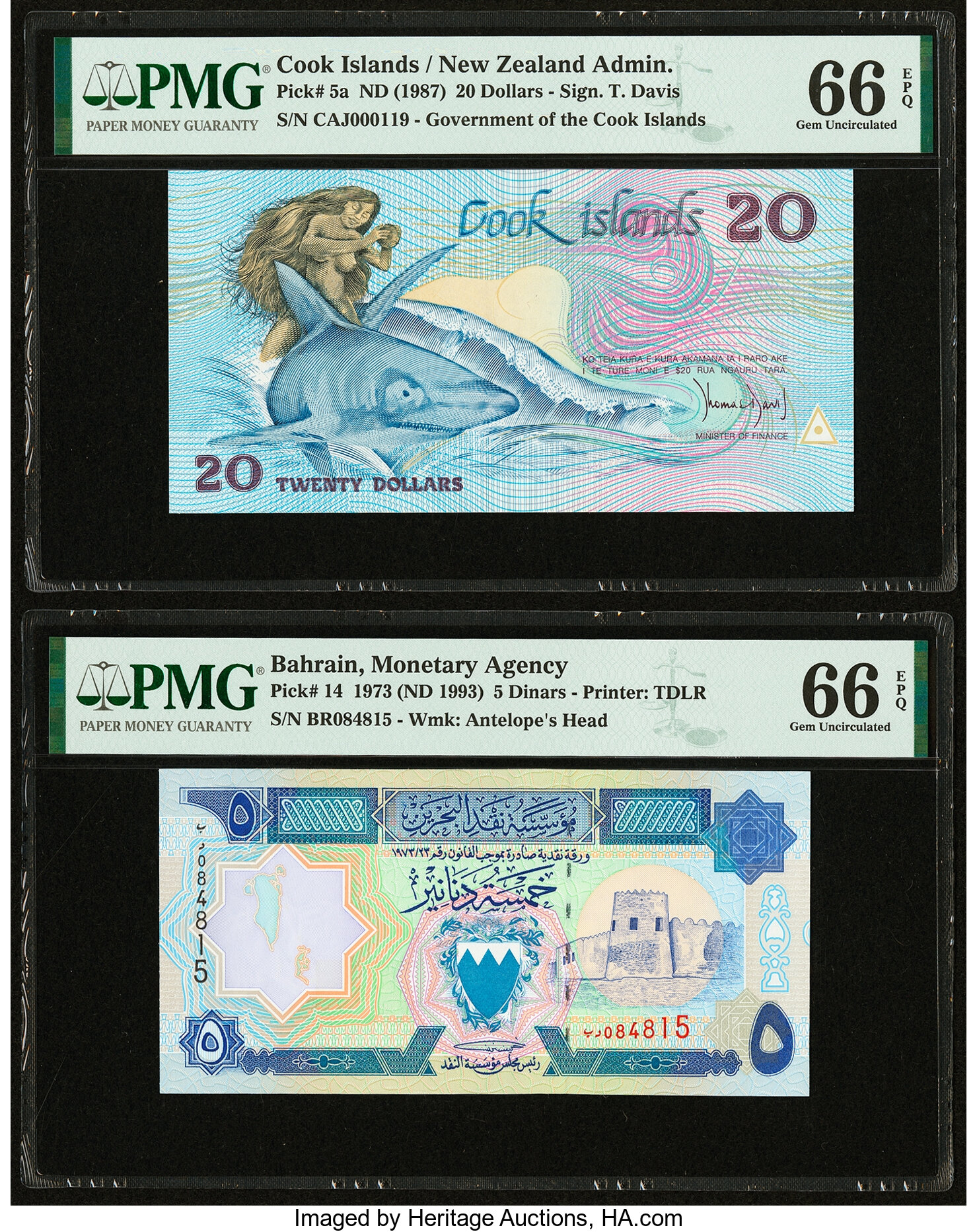 image for: Cook Islands  20 dollars (B105b)