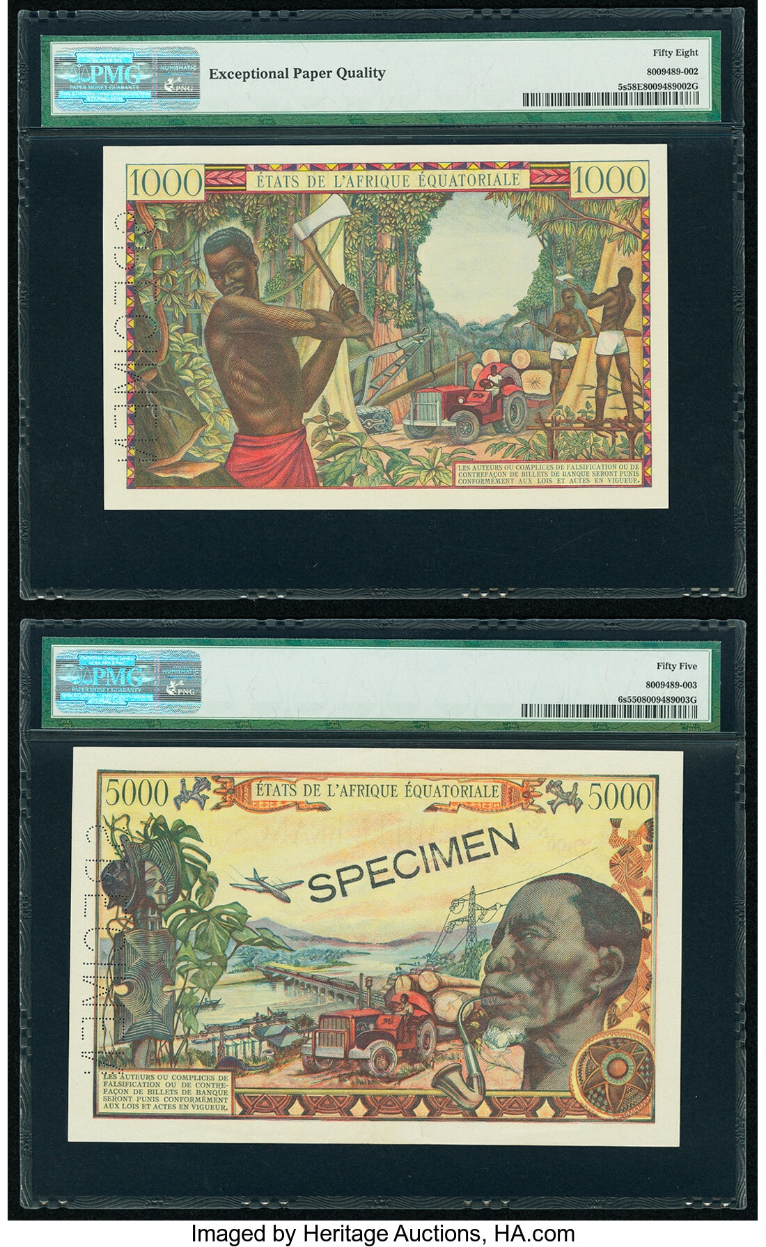 image for: Equatorial African States  1,000 francs(B203b)