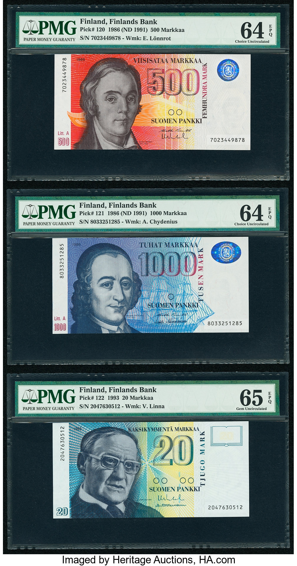 image for: Finland  500 markkaa / mark (B405as)