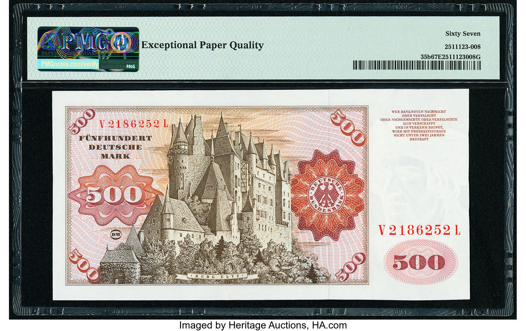 image for: Germany, Federal Republic of  500 deutsche mark (B206d)