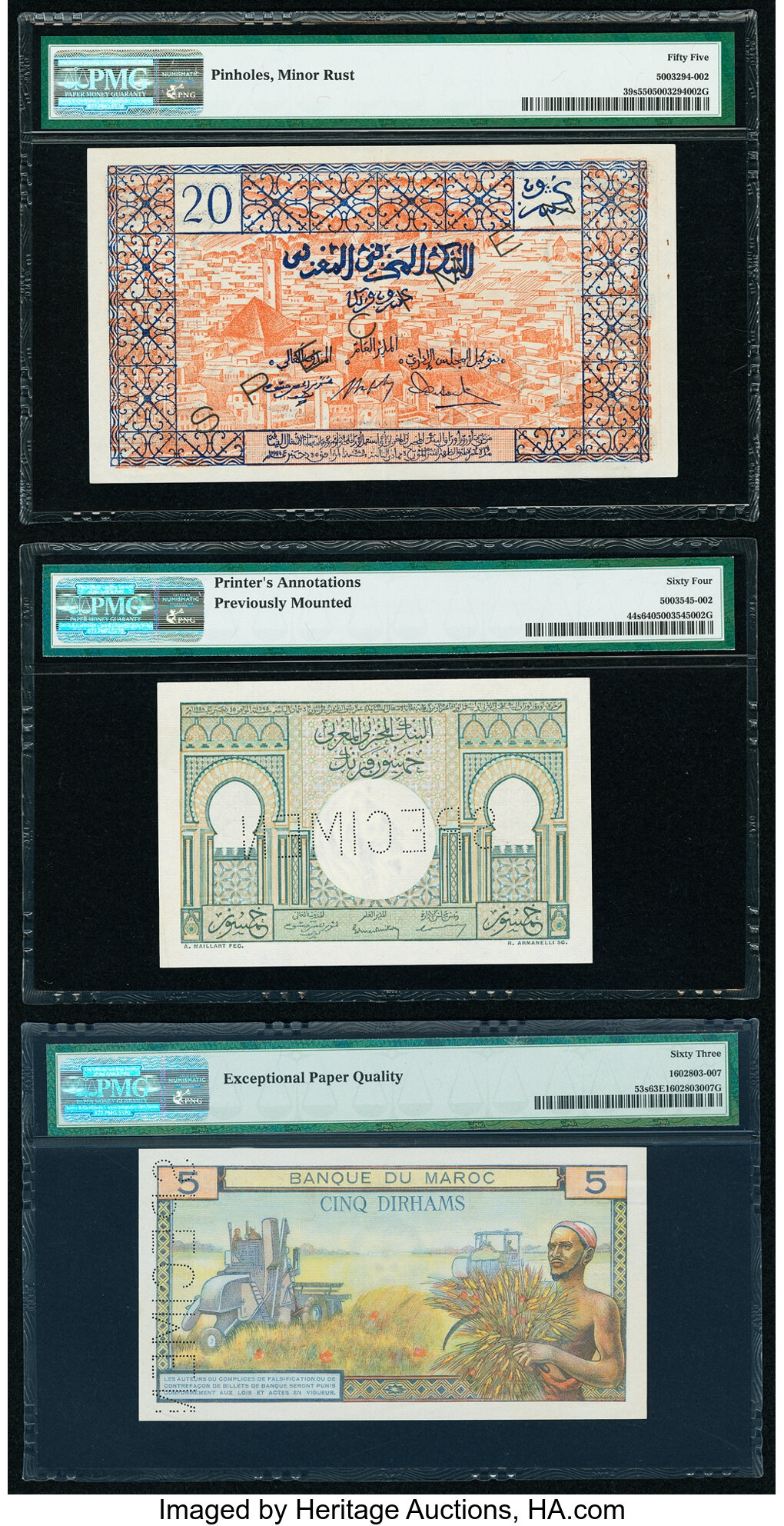 image for: Morocco  20 francs(B225a)