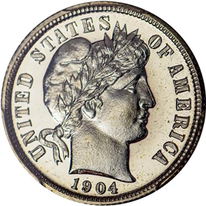 image for: 10C 1904 PCGS PR67 CAM CAC