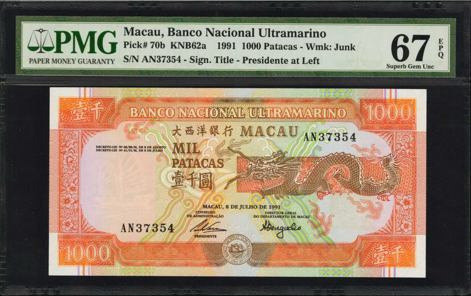 image for: Macau  500 patacas (B065b)