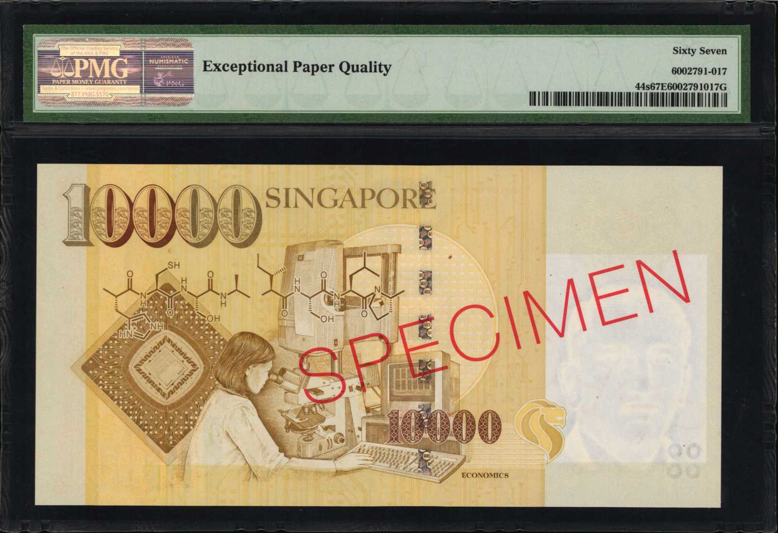 image for: Singapore  10,000 dollars (B138a)