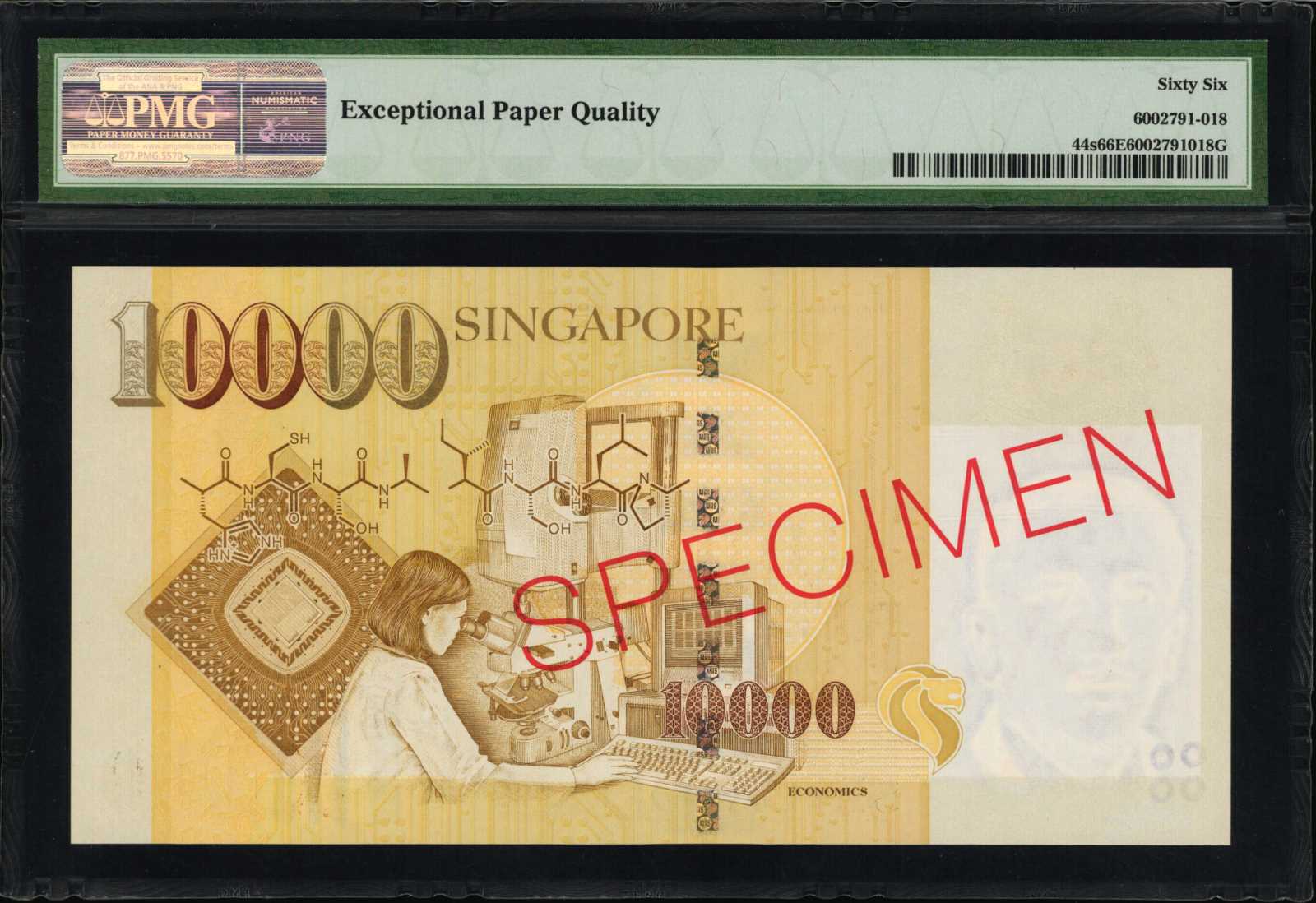 image for: Singapore  10,000 dollars (B138a)