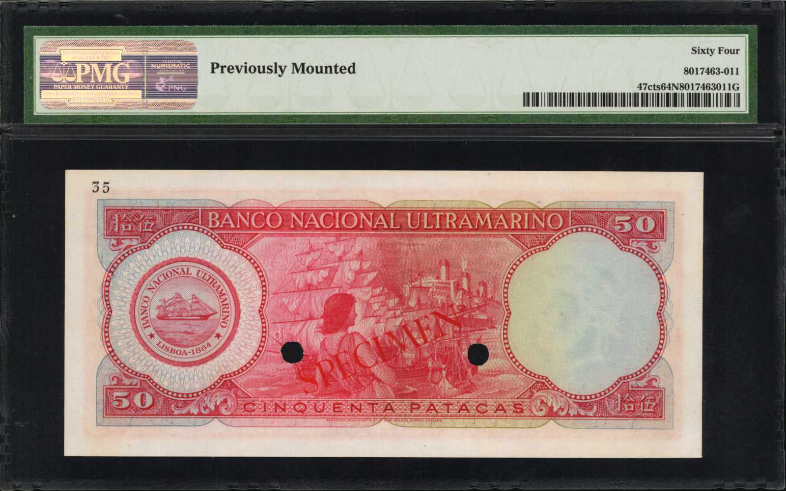 image for: Macau  50 patacas (B048e)